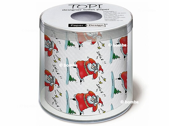 Weihnachtstoilettenpapier Verrückter Santa