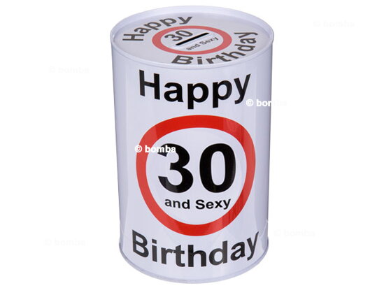 Spardose zum 30. Geburtstag