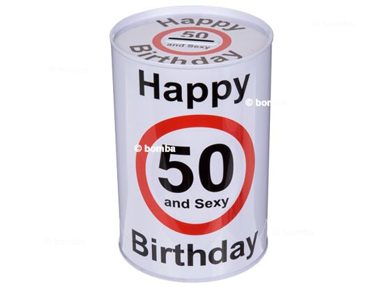 Spardose zum 50. Geburtstag