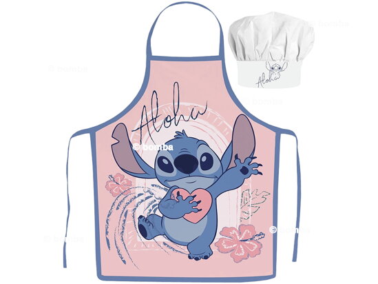 Kinderschürze mit Kochmütze Disney Stitch Aloha