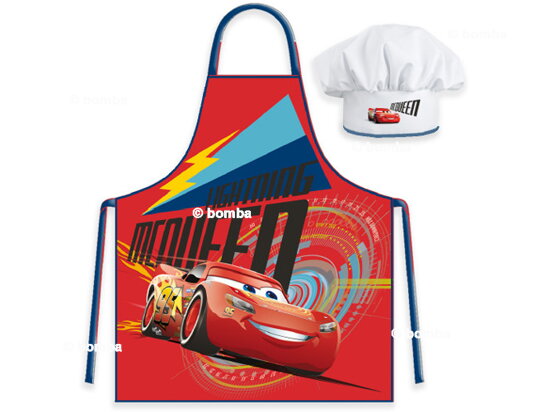 Kinderschürze mit Kochmütze Disney Cars