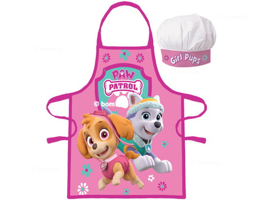 Kinderschürze mit Kochmütze Paw Patrol Girl Pups