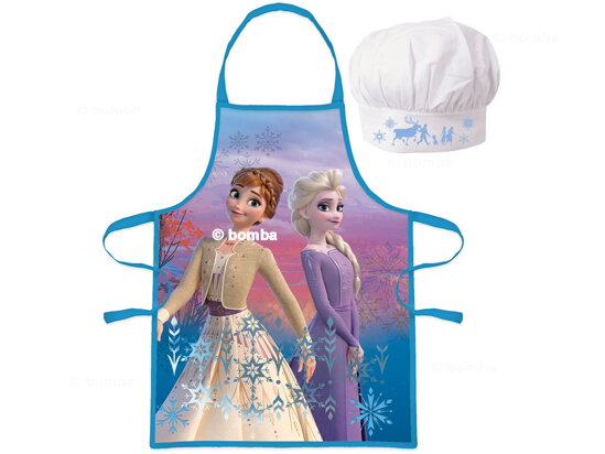 Kinderschürze mit Kochmütze Die Eiskönigin