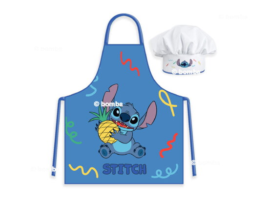 Kinderschürze mit Kochmütze Lilo und Stitch