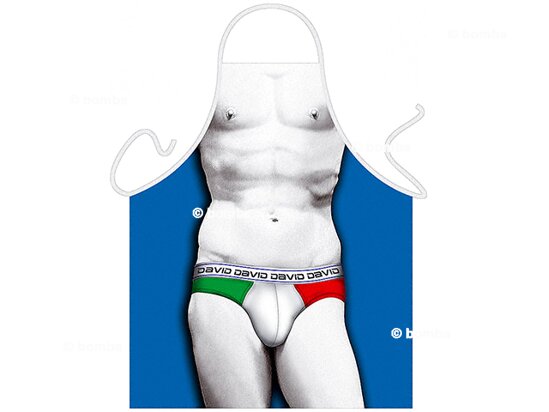 Schürze Gekleidet David