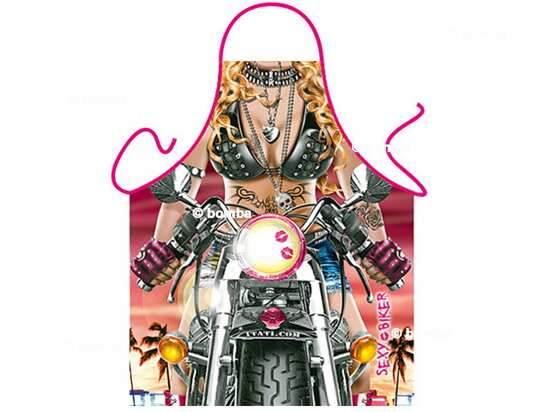 Schürze Sexy Motorradfrau