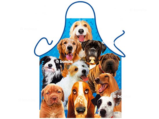 Schürze mit niedlichen Hunden