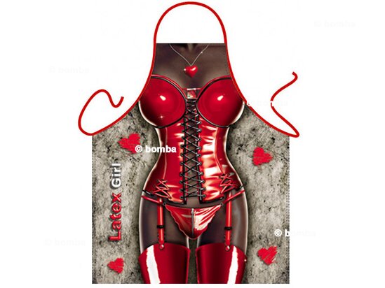 Schürze Latex Girl