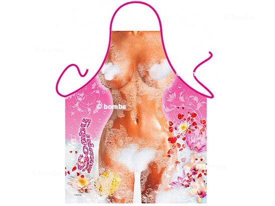 Schürze Sexy Frau im Seifenbad